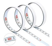 Ruban de Mesure Auto-adhésif, 3 Pièces Règle Métrique Portable, Mesure de Gauche à Droite 1 Mètre pour Charpenterie, Établis et Tables