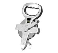 Ruban de mesure industriel de 50 m et 100 m de durabilité en acier inoxydable avec poignée de transport ergonomique