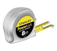 Stanley Ruban à mesurer Micro Powerlock Blade Armor, 8 mètres, Mètre à ruban