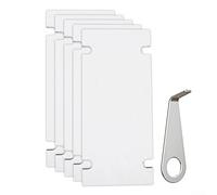 Ruban de montage double face pour batterie annulaire buzzer vidéo version 2024 - Support de plaque arrière adhésive sans perçage avec kit d'installation résistant aux intempéries