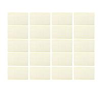 Ruban de montage double face pour nail art, 20 pièces, bandes adhésives fortes pour affichage de manucure et décoration d'intérieur, papier gommé, 24 autocollants par bande