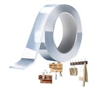 Ruban de montage Heavy Duty - tampons adhésifs double face, bandes en mousse amovibles, joint invisible transparent, forte adhérence pour les murs | Photo réutilisable, cadre photo suspendu, tapis