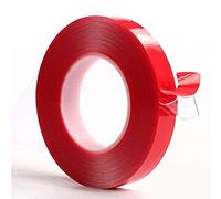 Ruban de montage Rouge Adhésif Acrylique Adhésif double face Mousse de ruban adhésif à double face 10m * 10mm Colle robuste résistante résistante aux intempéries, pour canal de bande lumineuse à LED,