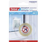Ruban de montage tesa GLASS 77740-00000-00 tesa® Powerbond transparent (L x l) 1.5 m x 19 mm 1 pc(s)