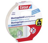 Ruban de montage tesa® Powerbond tesa 55744-00001-02 transparent (L x l) 5 m x 19 mm caoutchouc 1 pc(s)