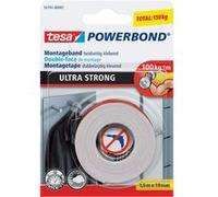 Ruban de montage Powerbond tesa 55791-00001-00 blanc (L x l) 1.5 m x 19 mm caoutchouc