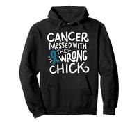 Ruban de Motivation Contre Le Cancer de l'Ovarian - Bleu Sarcelle Sweat à Capuche