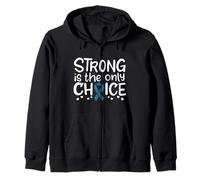 Ruban de Motivation Contre Le Cancer de l'Ovarian - Bleu Sarcelle Sweat à Capuche