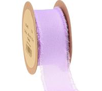 Ruban de mousseline de soie lilas 40mm 15m ruban de tissu décoration de mariage DIY