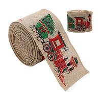 Ruban de Noël | Couronne de vacances avec ruban métallique | Accessoires décoratifs pour décoration de ferme, flocon de neige, bonhomme de neige, véhicule de Noël pour tissage à la main