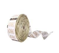 Ruban de Noël fin en lin de 6,3 cm de large, 2 m, 2 m, 5 m, blanc/rouge pour centres de table de mariage, guirlande, arbre