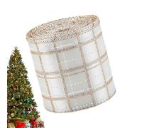 Ruban De Noël Pour Les Arts Créatifs | Bande Ornementale De 198 Cm | Ruban Créatif De Couleur Champagne - Pour Emballer Les Cadeaux, Décorer Le Sapin, Créer Des Nœuds, Guirlandes Et Bouquets