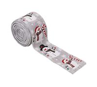 Ruban De Noël - Ribbons Pour L'artisanat | Ribbons De Noël Câblés | Sangle De Bonhomme De Neige Pour L'artisanat | Ornement De La Fête | Burlap À Cordes Décorative 5,46 Verges Pour Le Retour À La Mais