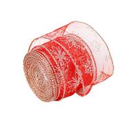 Ruban de Noël | Ruban de Noël pour Fête de Fin d'Année - Créations Décorations Pour Cadeaux Bijoux Accessoires Cheveux