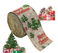 Ruban de Noël, rubans pour l'artisanat | Streamer d’emballage de vacances,Accessoires d'arc décoratifs, ruban à bord filaire, ruban d'emballage décoratif, décor de ferme pour
