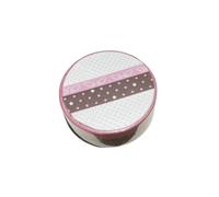 Ruban de papier washis japonais vintage pour garder des souvenirs fait à la main - Marron et rose - Motif sable scintillant