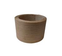 Ruban de placage en chêne Rouleau de bandes chant en frêne/noyer noir/chêne/bouleau/érable/cerisier, bordure placage pré-collé(White Oak,7.6cmx15m)