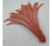 Ruban de plumes queue, frange, 100 pièces, accessoires bijoux for vêtements bricolage, centres table fête à faire soi-même(Watermelon Red)