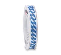 Ruban de présentation, bleu clair et blanc , 15mm - 20m