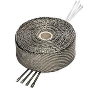 Ruban de protection contre la chaleur LeoVince WRAP KIT ruban en tissu, jusqu'à 1400°C, 15m, 52mm de large, or pour les systèmes d'échappement / coudes