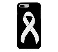 Ruban de Protection Contre Le Cancer du poumon Blanc Coque pour iPhone 7 Plus/8 Plus