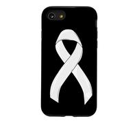Ruban de Protection Contre Le Cancer du poumon Blanc Coque pour iPhone SE (2020) / 7/8