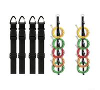 Ruban de rangement pour tuyau de câble avec anneaux en métal pour rallonges et fils, solution d'économie d'espace verticale pour maison, garage, atelier (B)