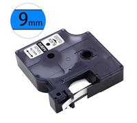 Ruban de rechange pour étiqueteuse 9 mm x 7 m laminé clairement coloré sur étiquettes industrielles
