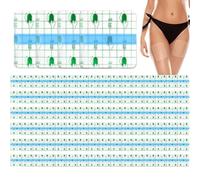 Ruban de relevage de cuisse pour peau lâche, 100pcs 5, 5x5, 5 imperméable lifting respirant et patchs luisants, ruban cuisse auto-adhésif soulevant invisible pour les femmes beauté, souleva