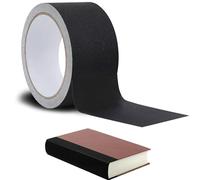 Ruban de Reliure,50mm x 10m Ruban pour Réparation de Reliure Tissu Autocollant Reparation Noir Bande Tissus Autocollante Chiffons de Reliure de Livres Ruban de Réparation pour Relieurs Livres Anciens
