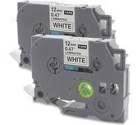 Ruban de remplacement compatible Brother P-Touch TZE-231, 12 mm, 26,2 pi, laminé durable, facile à décoller, compatible avec plusieurs modèles