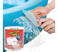 Ruban de réparation de liaison en silicone, flexible imperméable à l'eau,forte, arrêt instantané des fuites, ruban en caoutchouc, joint étanche pour les fuites de tuyaux (Transpa)