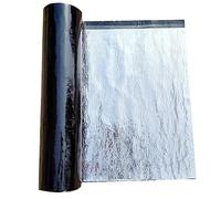 Ruban de réparation de toit Ruban de bitume Feuille d'aluminium Ruban d'étanchéité auto-adhésif for tuyau mural Cheminée Toit Bateau Réparation Mastic Calfeutrage Adhésif Fort(1x8m(3.3x26.2ft))