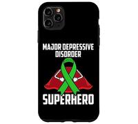 Ruban de santé mentale de Super-héros pour Troubles dépressifs majeurs Coque pour iPhone 11 Pro Max
