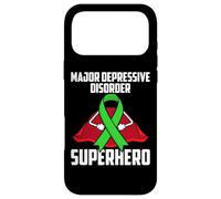 Ruban de santé mentale de Super-héros pour Troubles dépressifs majeurs Coque pour iPhone 17 Pro Max