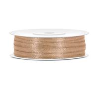 Ruban de satin 3 mm x 50 m (doré clair)