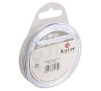 Rayher Ruban satin 7 mm - 10 m - Blanc G