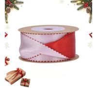 Ruban de satin bicolore de 2,5 cm x 9,1 m