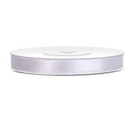 Ruban de satin blanc 6 mm x 25 m - Ruban fin pour décoration fine, ruban cadeau et ruban décoratif, double face brillant, pour mariage, baptême, bricolage et papeterie