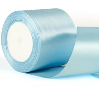Ruban De Satin Bleu Layette De 75 Mm De Large, Ruban Épais De 7,6 Cm D'épaisseur, Pour Bouquet D'artisanat Et Décoration