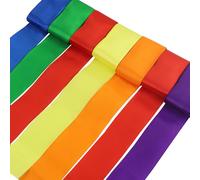 Ruban de satin coloré à suspendre pour anniversaire, mariage, bricolage, couture, mariage - 60 m de long - 50 mm de large