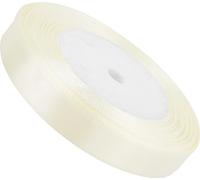 Ruban de satin crème clair 12mm - 32mb