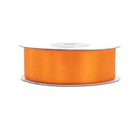 Ruban de satin de 25 mm x 25 m - Couleurs orange : 3/6/12/18/25/38/50 mm - Couleurs résistantes et lavable - Ruban pour mariage - Ruban cadeau, pour emballage, décoration, loisirs créatifs -