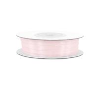 Ruban de satin de 3 mm x 50 m - Couleurs au choix : 3/6/12/25/38/50/75/100 mm - Couleur résistante et lavable - Pour mariage, emballage de cadeaux, décoration, loisirs créatifs - Rose 123