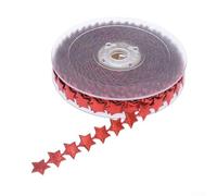 Ruban de satin doré de 15 m pour projets de bricolage, décorations de mariage et fournitures de fête, facile à personnaliser (rouge)