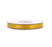 Ruban de satin double face - 10 mm x 20 m - Couleur au choix : 6/10/25/38 mm - Couleur résistante et lavable - Ruban pour mariage - Ruban cadeau pour emballage, décoration, loisirs créatifs - Doré 687