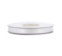 Ruban de satin double face - 10 mm x 20 m - Couleur au choix - 6/10/25/38 mm - Couleurs résistantes et lavable - Ruban pour mariage - Ruban cadeau pour emballage, décoration, bricolage - Blanc 029