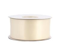 Ruban de satin double face 38 mm x 20 m - Couleur au choix : 6/10/25/38 mm - Couleur résistante et lavable - Ruban pour mariage - Ruban cadeau pour emballage, décoration, loisirs créatifs -