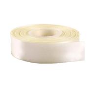 Ruban de satin double face crème - 20 mm de large et 23 m de long - Pour emballage cadeaux, couture, décoration d'intérieur, fête, bricolage, bouquets, gâteaux, mariages, travaux manuels, tablier