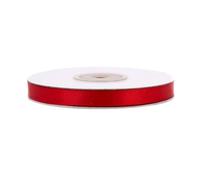 Ruban de satin double face de 6 mm x 20 m - Couleur au choix : 6/10/25/38 mm - Couleur résistante et lavable - Ruban pour mariage - Ruban cadeau pour emballage, décoration, loisirs créatifs - Rouge